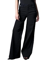 Blue Revival Women's Selena Mid Rise Wide Leg Jeans