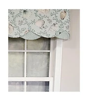 Rlf Home Luxurious Modern Design Classic Windamar Petticoat Style Window Valance 50" x 15" Coral
