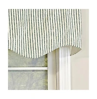 Rlf Home Duval Regal Valance Black. 3" Rod Pocket 50"W x 17"L