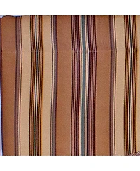 Rlf Home Daria Stripe Corded Arch 100% Cotton with Fully Lined 3" Rod Pocket Valnance for Windows 50" x 17" Saddle