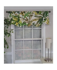 Rlf Home Jungla Regal 100% Cotton with Fully Lined 3" Rod Pocket Valnance for Windows 50" x 17" Forest