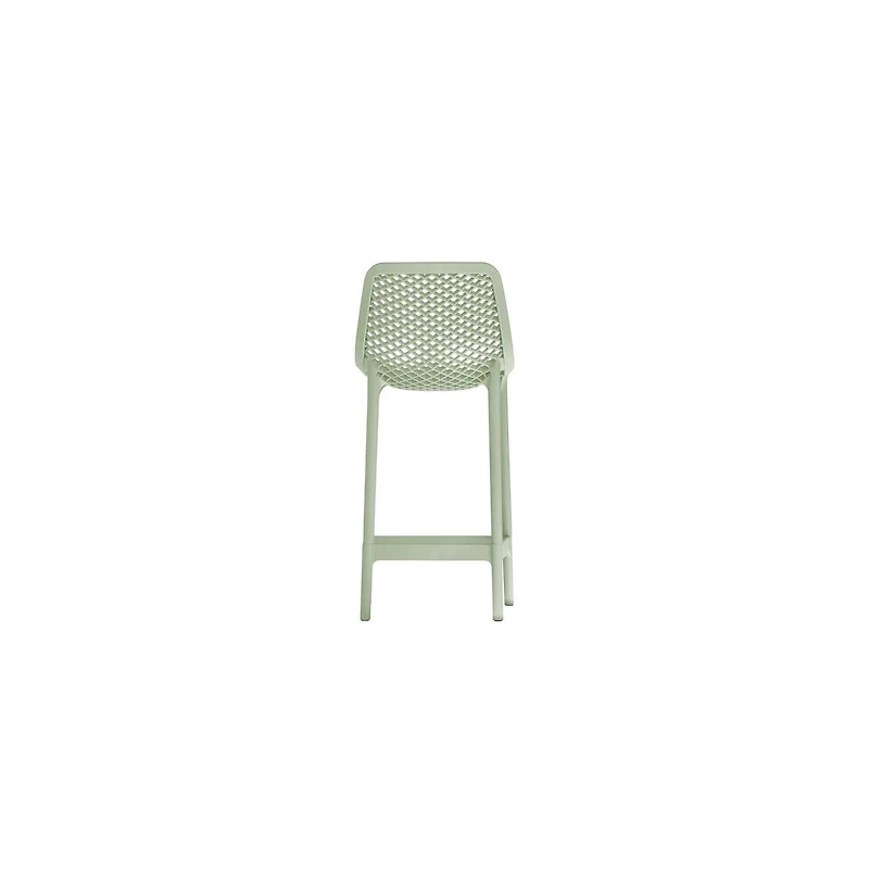 Meridian Furniture Mykonos Mint Outdoor Patio Stool, Set of 4
