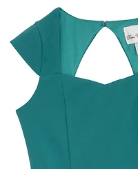 Rare Editions Girls 7-16 Twist Back Skater Short-Sleeve Dress