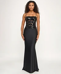 Seni & Cade Women's Peekaboo Slits Long Dress