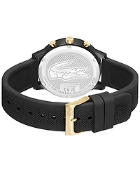 Lacoste Men's Black Silicone Strap Watch, 42mm