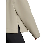 adidas Women's Open Hem Quarter Zip Sweatshirt