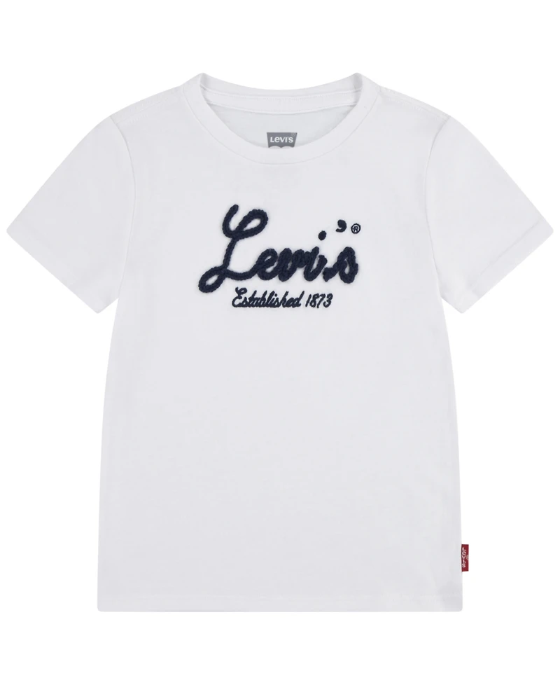 Levi's Girls Toddler 2T-4T Short-Sleeve Script Logo Detail T-Shirt