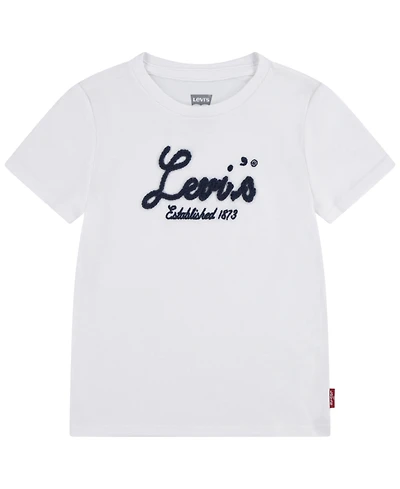 Levi's Girls Toddler 2T-4T Short-Sleeve Script Logo Detail T-Shirt