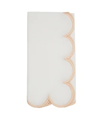 Saro Lifestyle Scalloped Hem Napkin, Set of 4