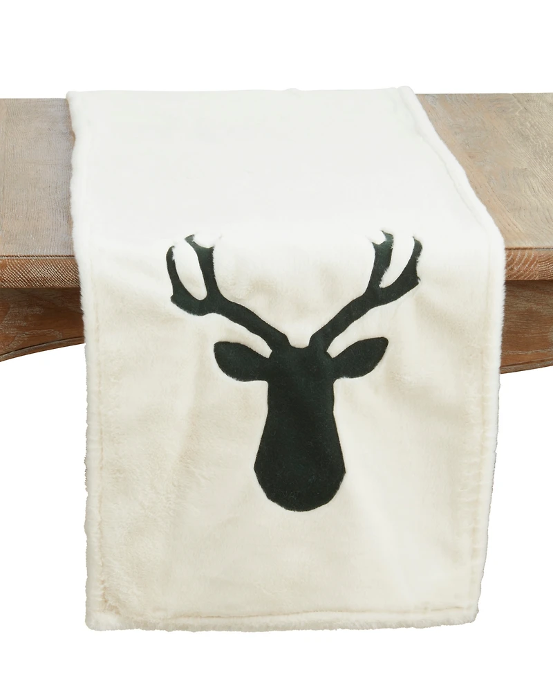 Saro Lifestyle Reindeer Table Runner, 16" x 72"