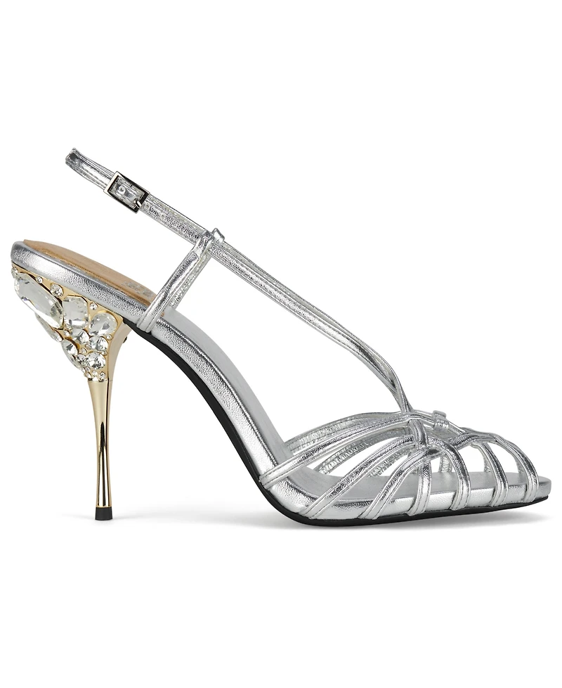 Jeffrey Campbell Women's Epiphany Embellished Open-Toe Strappy High-Heel Sandals