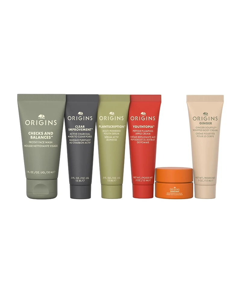 Free 6-Pc. gift with any $45 Origins purchase (A $72 value!)