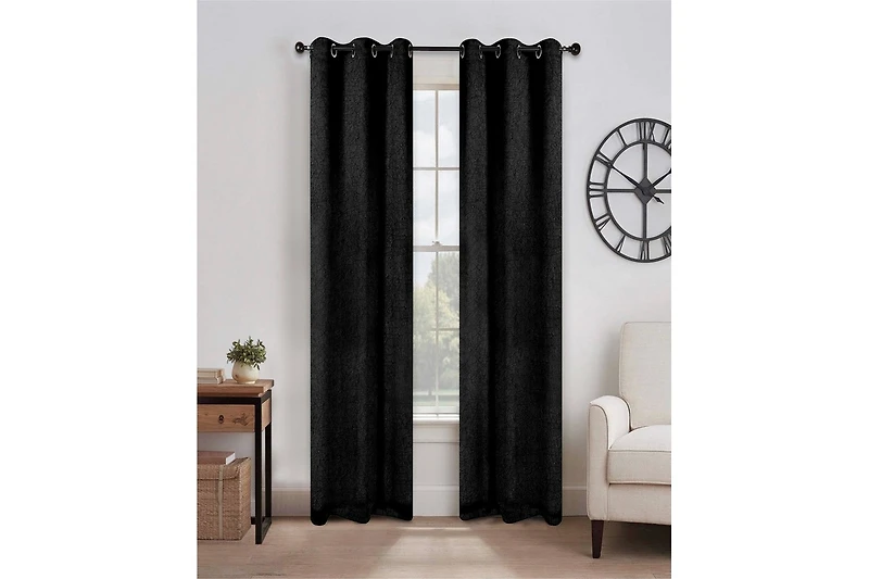 Superior Senna Textured Blackout Curtain Set of 2 Panels
