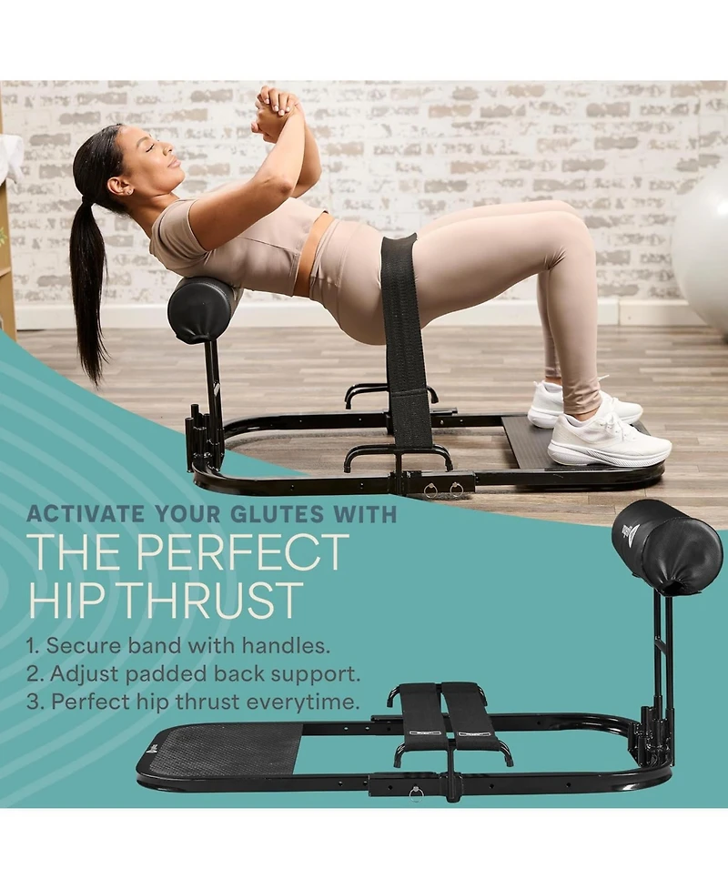 LifePro GluteBlast Hip Thrust Machine - Premium Home Gym Equipment for Glutes, Hips & Thighs