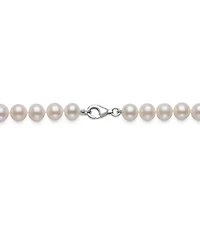 Belle de Mer Cultured Freshwater Pearl (7.5-8.5mm) Necklace in Sterling Silver