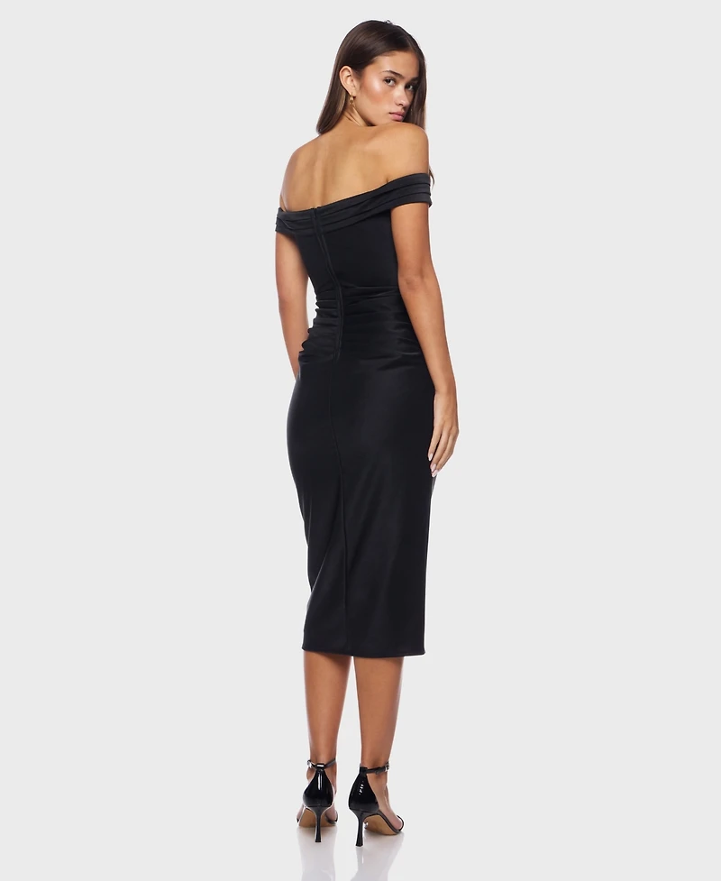 Alex & Sophia Juniors' Off Shoulder Dress