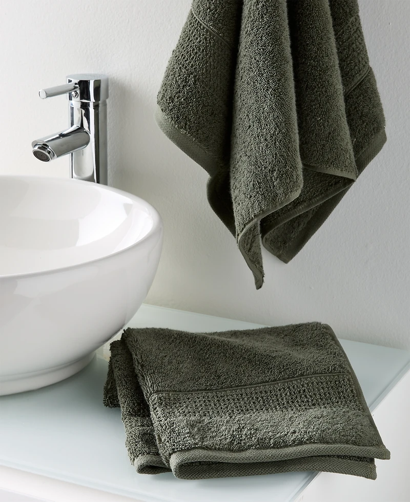 Oake Organic Cotton 2-Pk. Hand Towel, Exclusively at Macy's
