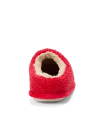 Dearfoams Women's Holiday Novelty Red Bows Clog Slipper