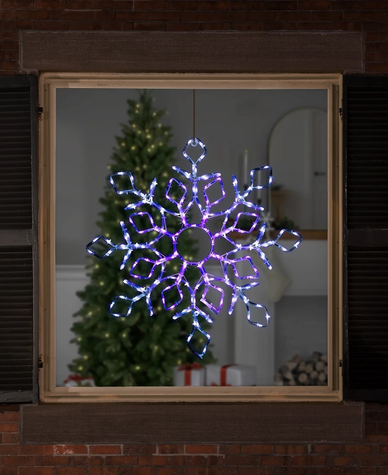 Northlight 23" Lighted Snowflake Window Silhouette Christmas Decoration