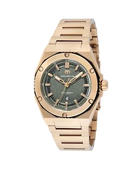 Technomarine Women's Tm- Coral Quartz 3 Hand Olive Green Dial Watch