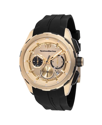 Technomarine Men's Tm- Ocean Quartz Chronograph Gold Dial Watch