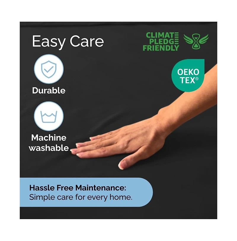 Cgk Unlimited Extra Deep Pocket 18 - 24 Inch Microfiber Fitted Sheet California King