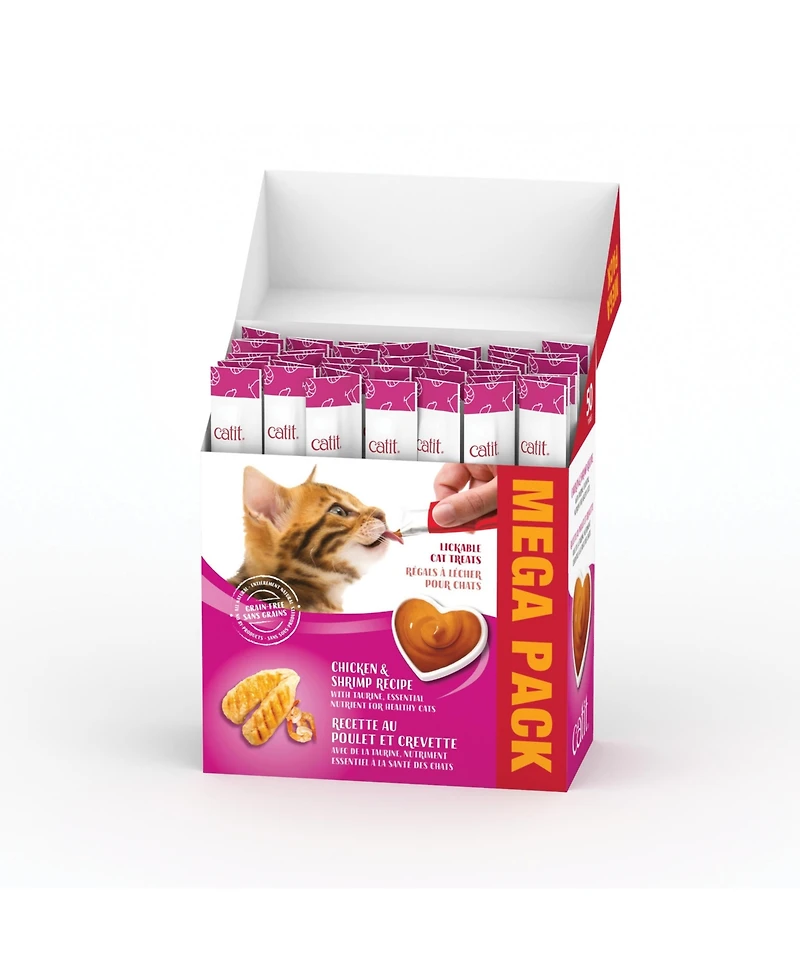 Catit Creamy Lick Treat Chick/Shrimp 50pk