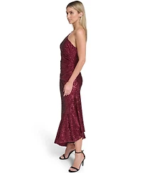 Eliza J Women's Social Sequin One Shoulder Dress