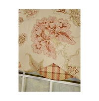 Rlf Home Venetia Petticoat 3" Rod Pocket Lining Luxurious and Elegant Window Treatment Valance 50" x 15" Pink