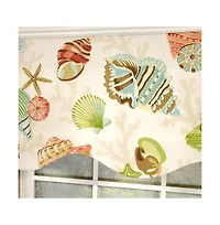 Rlf Home Bay Beach Provance 3" Rod Pocket Lining Luxurious and Elegant Window Treatment Valance 50" x 15" Multi