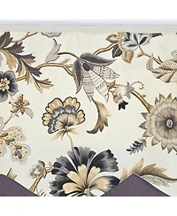 Rlf Home 100% Cotton Zanzibar Petticoat With Poly/Cotton lining Rod Pocket Valance 50" x 17" Gray