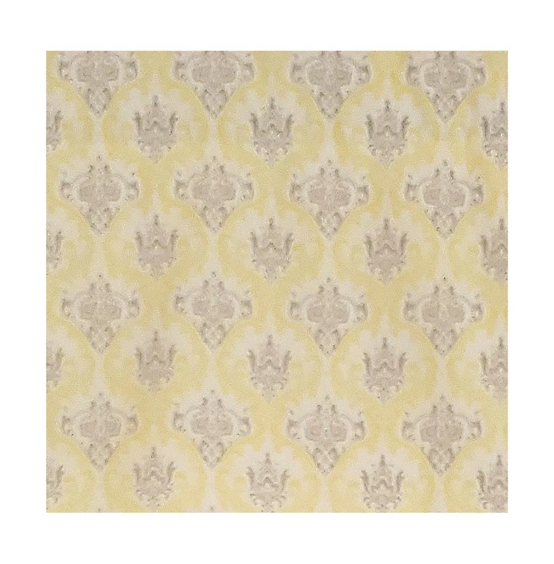 Rlf Home Aliki Regal 3" Rod Pocket Lining Luxurious and Elegant Window Treatment Valance 50" x 17" Yellow