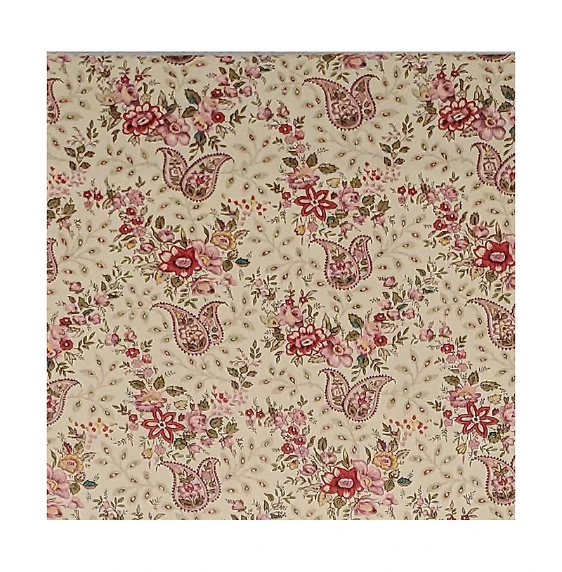 Rlf Home Loulia Provance 3" Rod Pocket Lining Luxurious and Elegant Window Treatment Valance 50" x 15" Cream