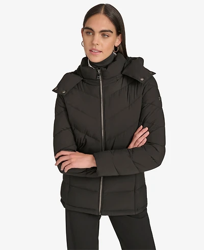 Calvin Klein Women's Short Zip Front Puffer Jacket