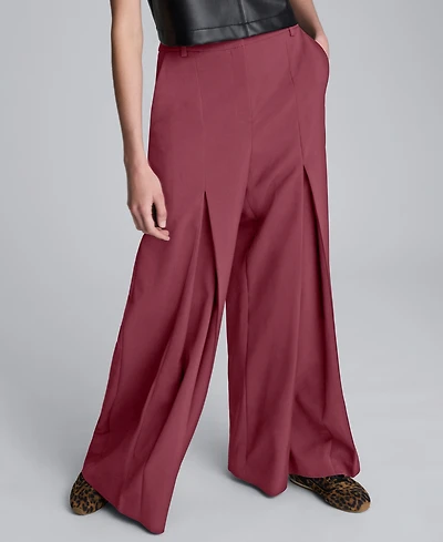 Kenneth Cole Women's Inverted Pleat Wide Leg Pants
