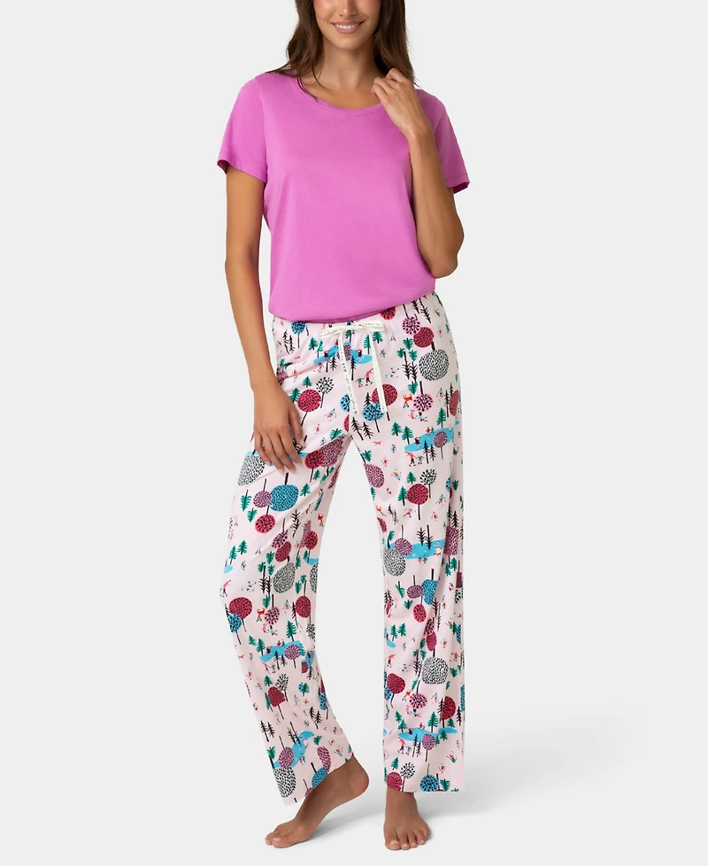 Hue Women's Tree Mountain Mid-Rise Lounge Pants