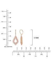 Macy's Pink Sapphire & Diamond Earrings