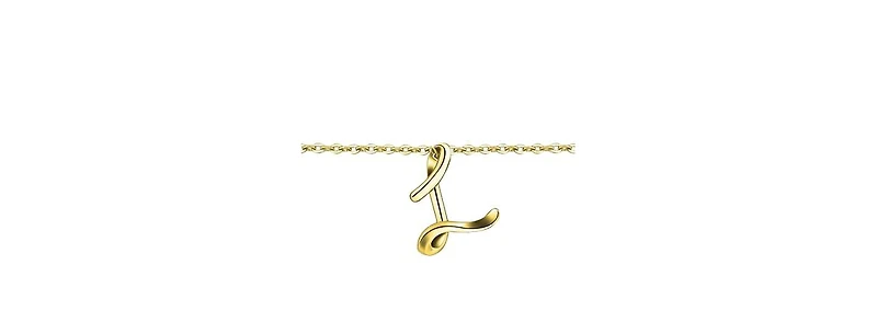 GiGiGirl Stylish 14K Gold Plated Initial Necklace
