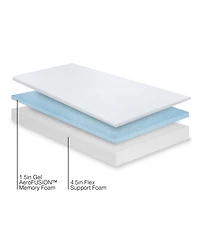 Snooze Dual Layer Gel Memory Foam 6" Firm Mattress, Full