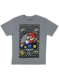 Nintendo Big Boys Super Mario Kart 3 Piece Crewneck T-Shirt Bundle Set