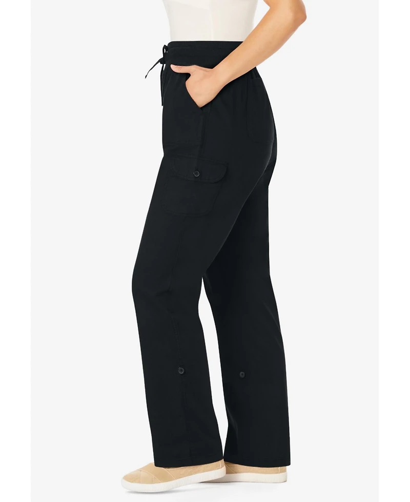 Woman Within Women's Convertible Length Cargo Pant/Capri
