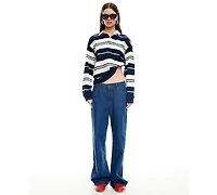 Lioness Women's Preppy Long-Sleeve Pull-On Top