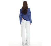 Lioness Women's Mayfair Long-Sleeve Spread Collar Top