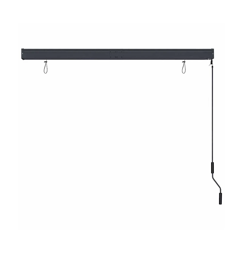 vidaXL Outdoor Roller Blind 63"x98.4" Anthracite