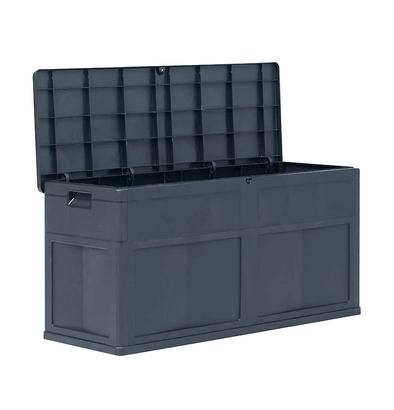 vidaXL Patio Storage Box 84.5 gal Black