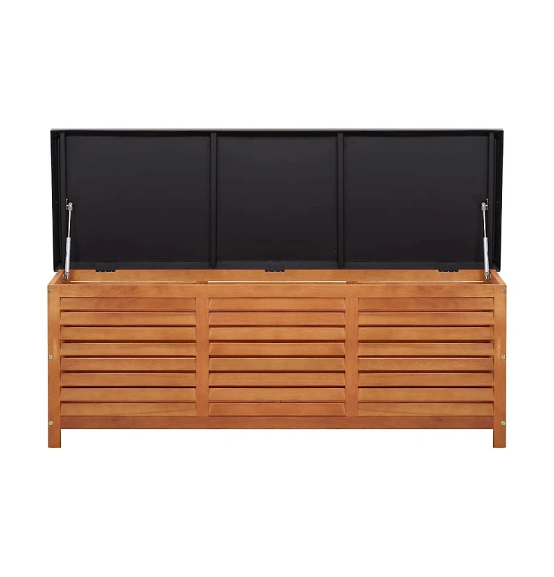 vidaXL Patio Storage Box 59.1"x19.7"x21.7" Solid Wood Eucalyptus
