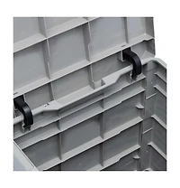Patio Storage Box 23.8 gal Light Gray