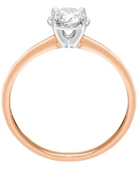 Macy's White Diamond Solitaire Ring (1/2 ct. t.w.) in 14K Rose Gold