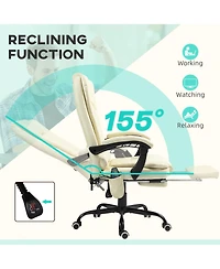 Vinsetto 7-Point Vibrating Massage Office Chair with High Back