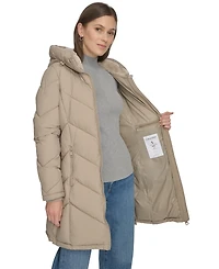 Calvin Klein Women's Lined Hooded Puffer Coat